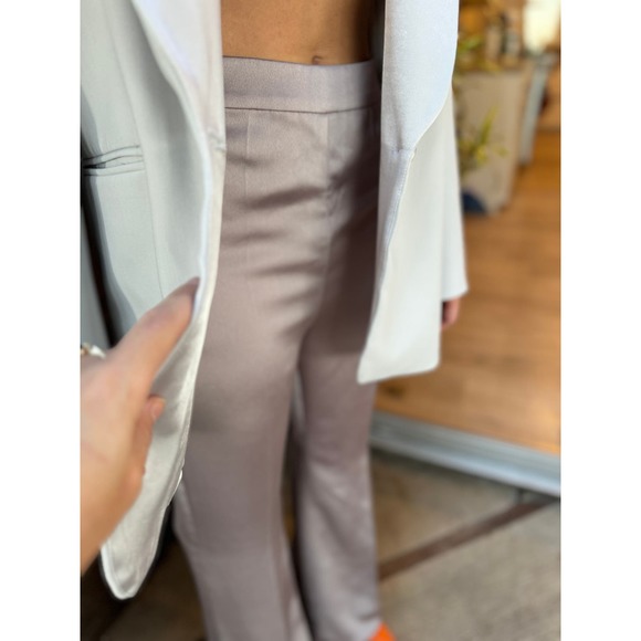 Huishan Zhang Iman Satin Flared Pants - Picture 12 of 13